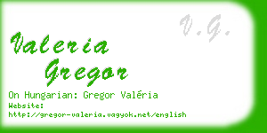 valeria gregor business card