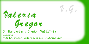valeria gregor business card